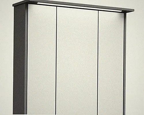 Spiegelschrank Pelipal xpressline 3261 75 x 16 x 72 cm grau 3-türig LED