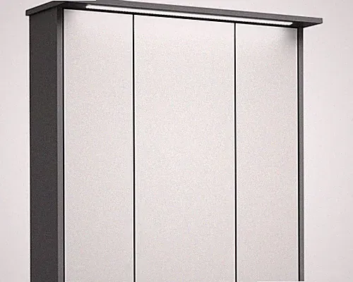 Spiegelschrank Pelipal xpressline 3261 75 x 16 x 72 cm grau 3-türig LED