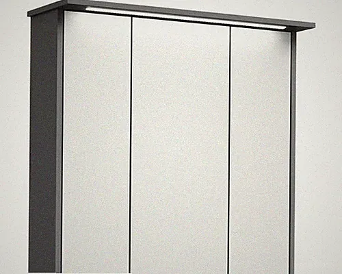 Spiegelschrank Pelipal xpressline 3261 75 x 16 x 72 cm grau 3-türig LED