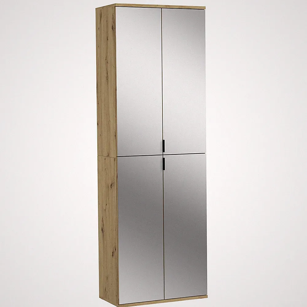 Spiegelschrank PROJEKT X - Artisan Eiche - 61 cm Kleiderschrank Schrank