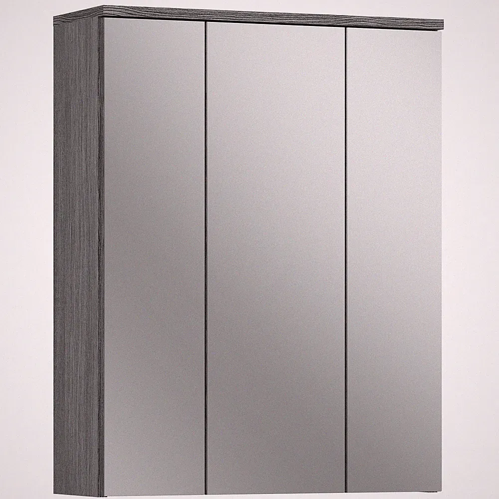 Spiegelschrank - rauchsilber - 60 cm