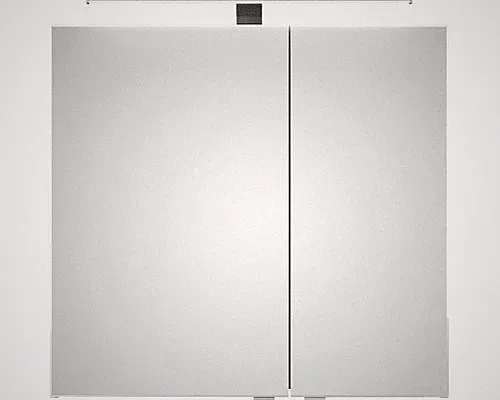 Spiegelschrank Serie 6005 Sprint 75 x 17 x 70,3 cm graphit struktur quer 2-türig