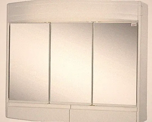Spiegelschrank Sieper Topas 60 x 18 x 53 cm weiß 3-türig LED IP 20