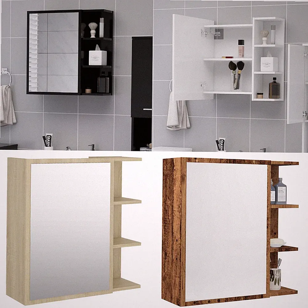 Spiegelschrank Wandspiegel Badschrank Badspiegel mit Türen Ablage Hängespigel