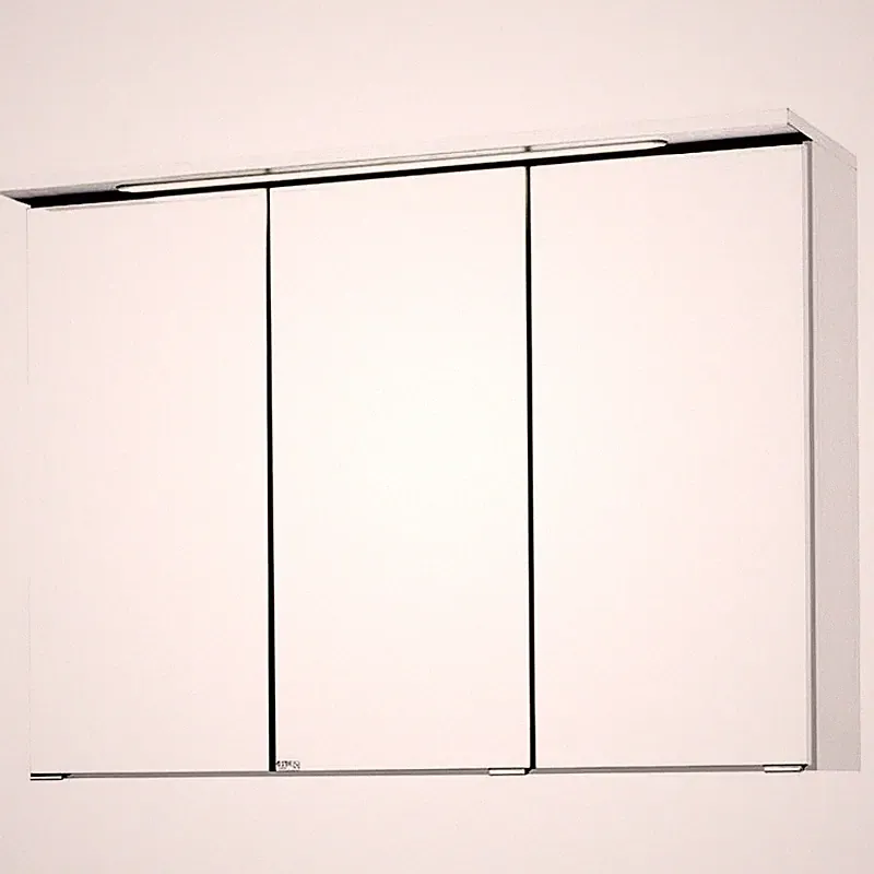 Spiegelschrank weiß 90cm LED Badspiegel Schalter & Steckdose Badmöbel Badezimmer