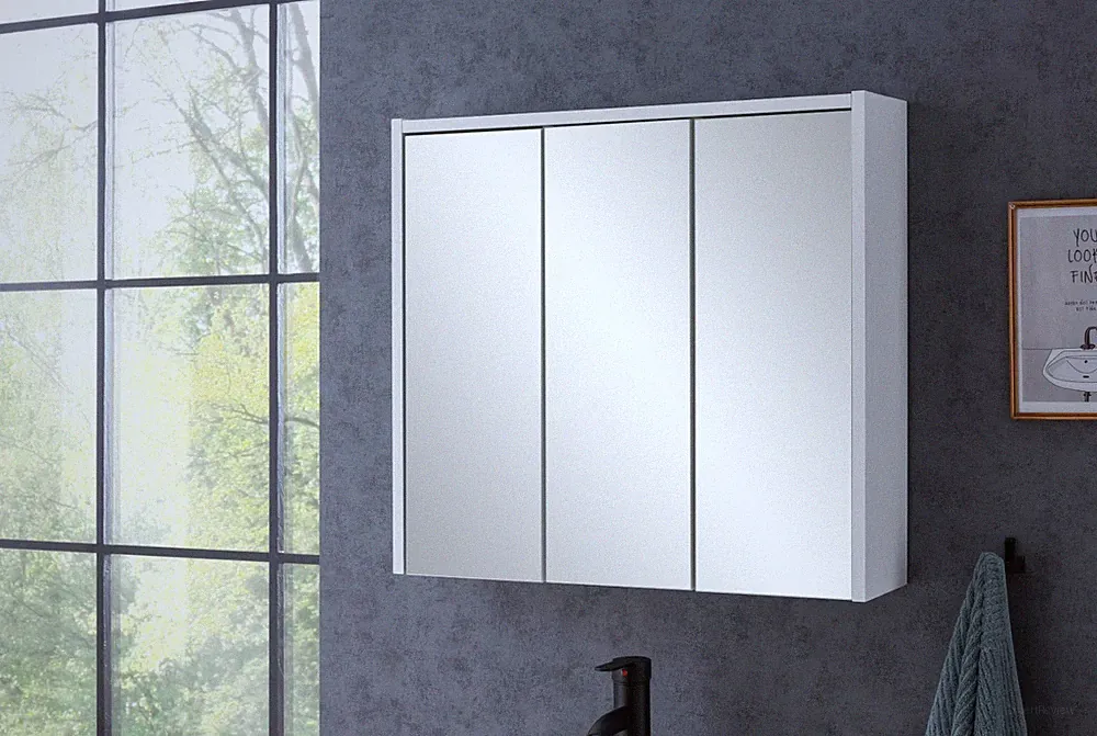 Spiegelschrank weiß matt, 16T x 65B x 62,7H cm