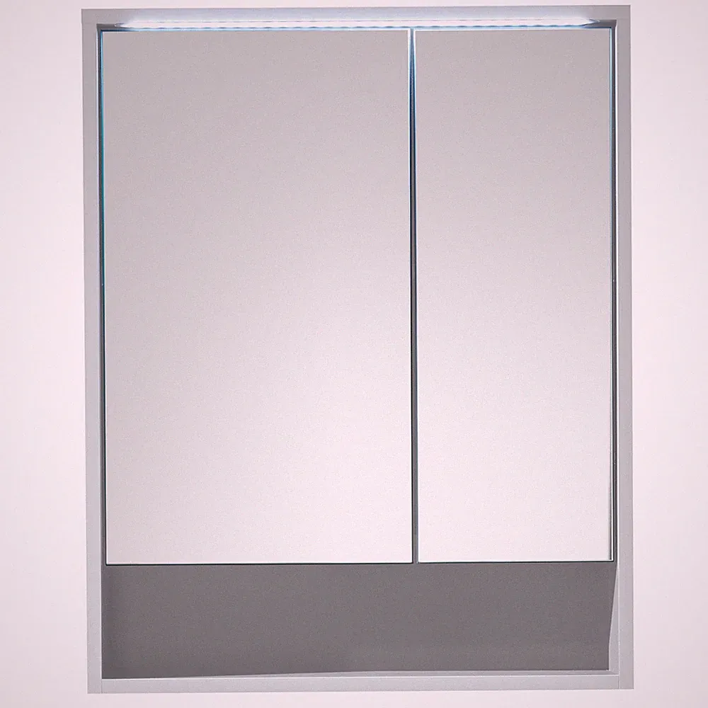 Spiegelschrank - weiß matt - LED-Beleuchtung