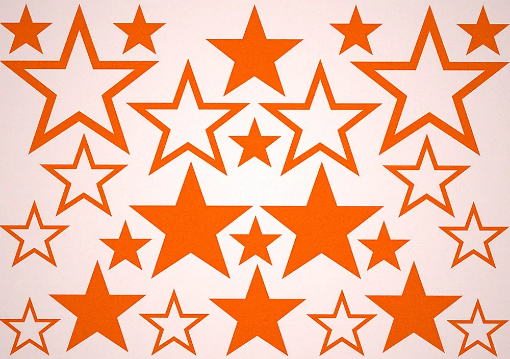 STERNE AUFKLEBER Sticker Stars Deko Auto Laptop Spiegel Fliesen Möbel Bad Küche