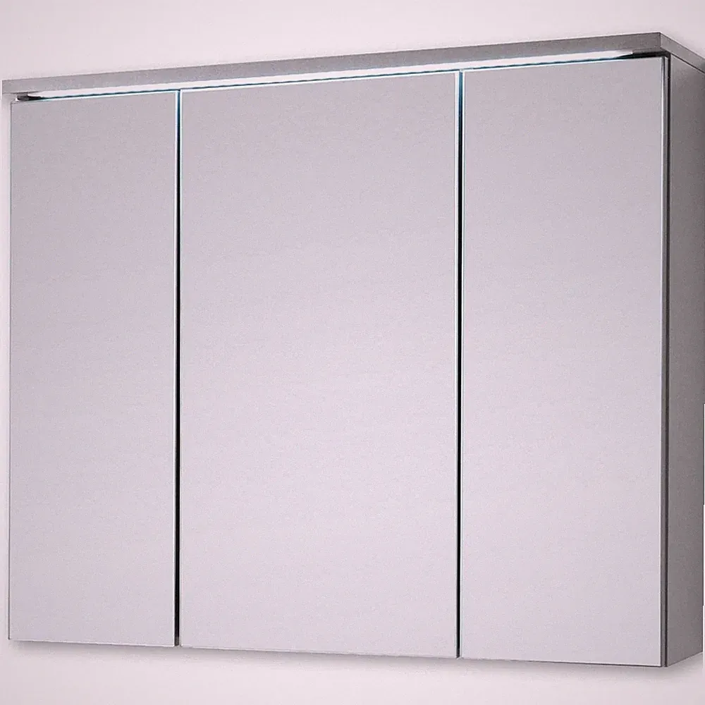 TWO Spiegelschrank mit Beleuchtung 100 – Titan / Weiß ♻️