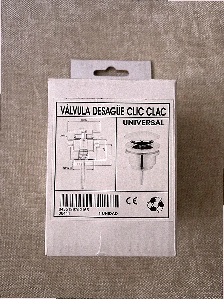 Universal Ablaufgarnitur für Waschbecken & Waschtisch Modernes Pop-Up Click C...