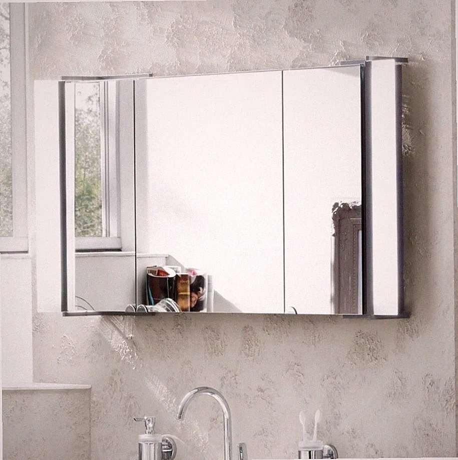 UVP 2300€ Lanzet Sidewing Spiegelschrank mit schwenkbarer Leuchte und USB- E-Box