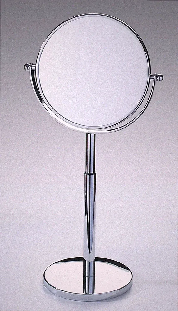 Vergrößerungsspiegel (2X) Badezimmer Aufsatz verstellbar Ott Chrom Made in Italy