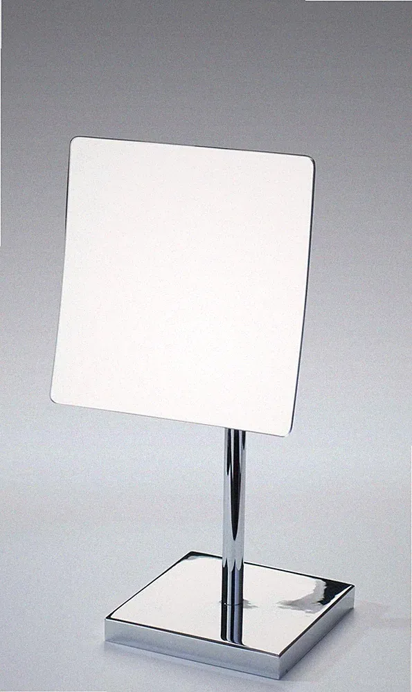 Vergrößerungsspiegel (2X) für Badezimmer verchromt Messing Made in Italy