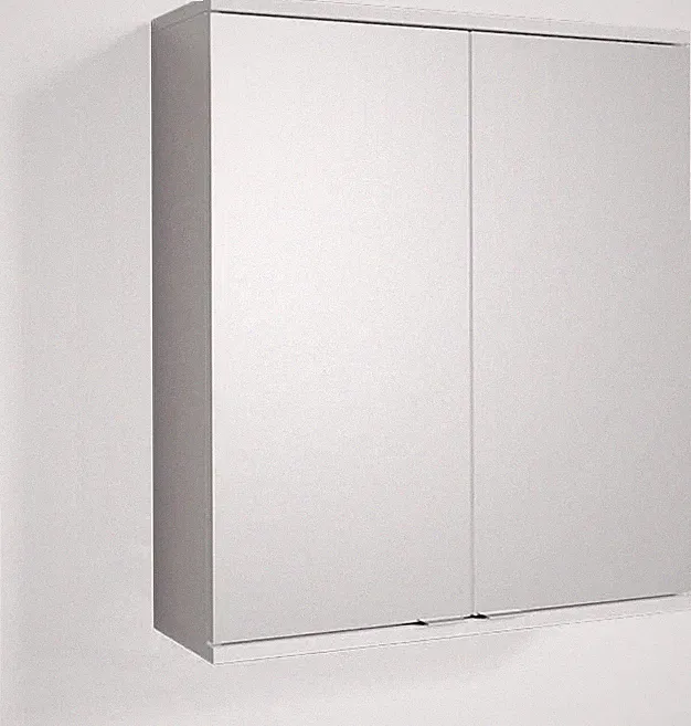 Vicco Badspiegelschrank Weiß Roy 60X68X20 Cm - Badezimmerschrank Mit Spiegel, Hi
