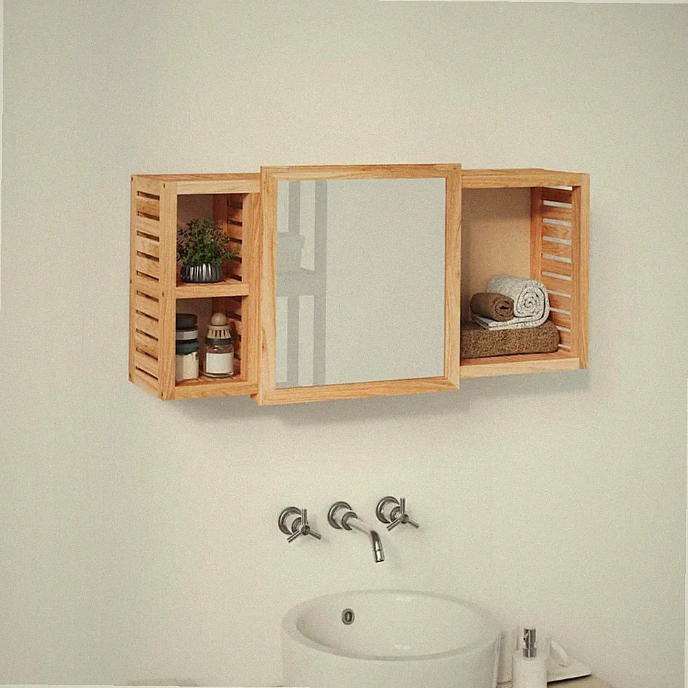 Nussbaumholz Spiegelschrank