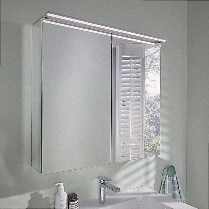 Villeroy & Boch Finero Vorbau-Spiegelschrank mit Beleuchtung 80,7 x 75,8 cm