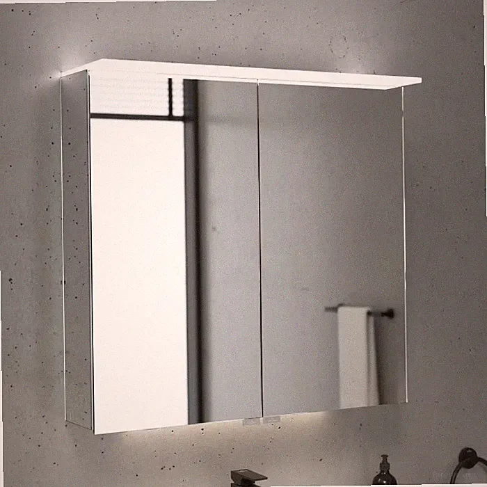 Villeroy & Boch Taro Spiegelschrank 80,7 cm mit 2 Türen, Lichtsegel