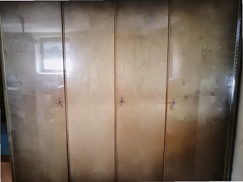 vintage Schlafzimmer als konvolut abzugeben, Schrnk, Bett, 2 nachtschränkchen, 1