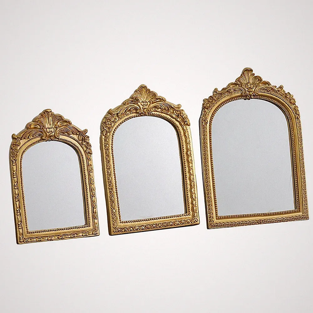 Vintage Schminkspiegel, Tischaufsatz, Schrank, Weihnachtsfeier, gewölbter