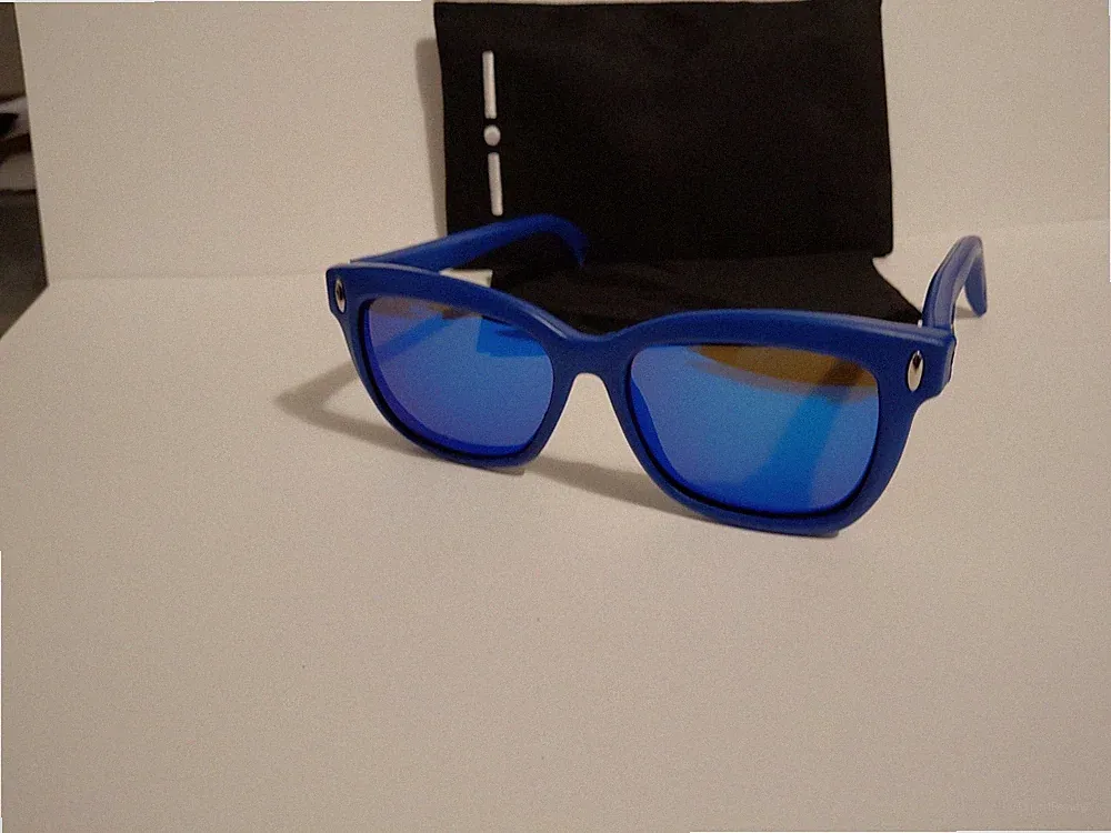 Vintage Sonnenbrille Italia Indipendent XL EXTRALIGHT Farbe Blau