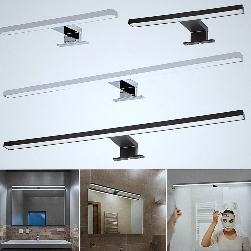 Wandleuchte Spiegelleuchte Schminklicht LED 60cm 30cm 230V 4000K IP44 Badlampe