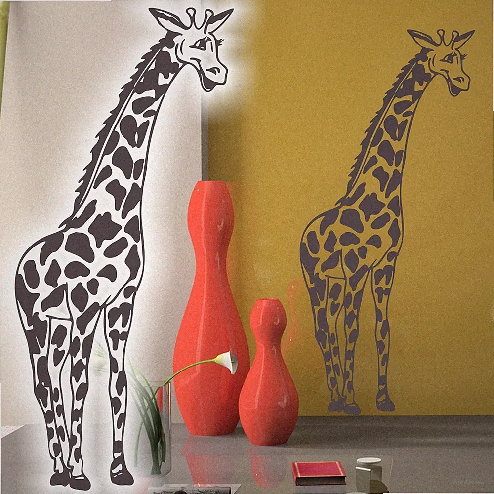 Wandtattoo Giraffe Afrika Wandaufkleber Kinderzimmer Wild Life Küche BAD WC W238