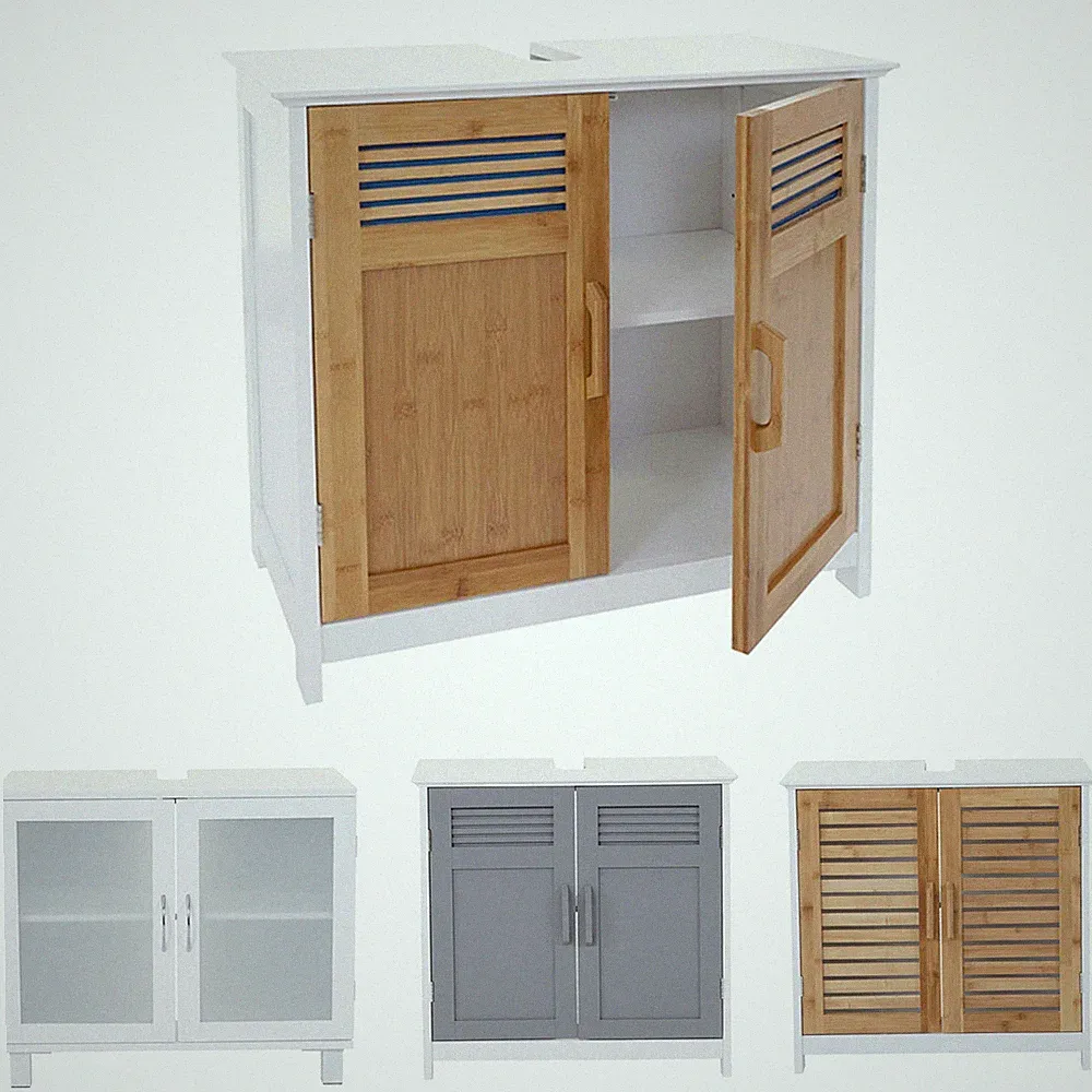 Waschbeckenunterschrank, Badezimmerschrank Waschtisch Badschrank mit Staufach