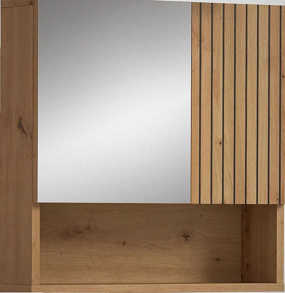 xonox Bad Mone Badschrank Spiegelschrank Wandschrank Hängeschrank Eiche 60x55x17