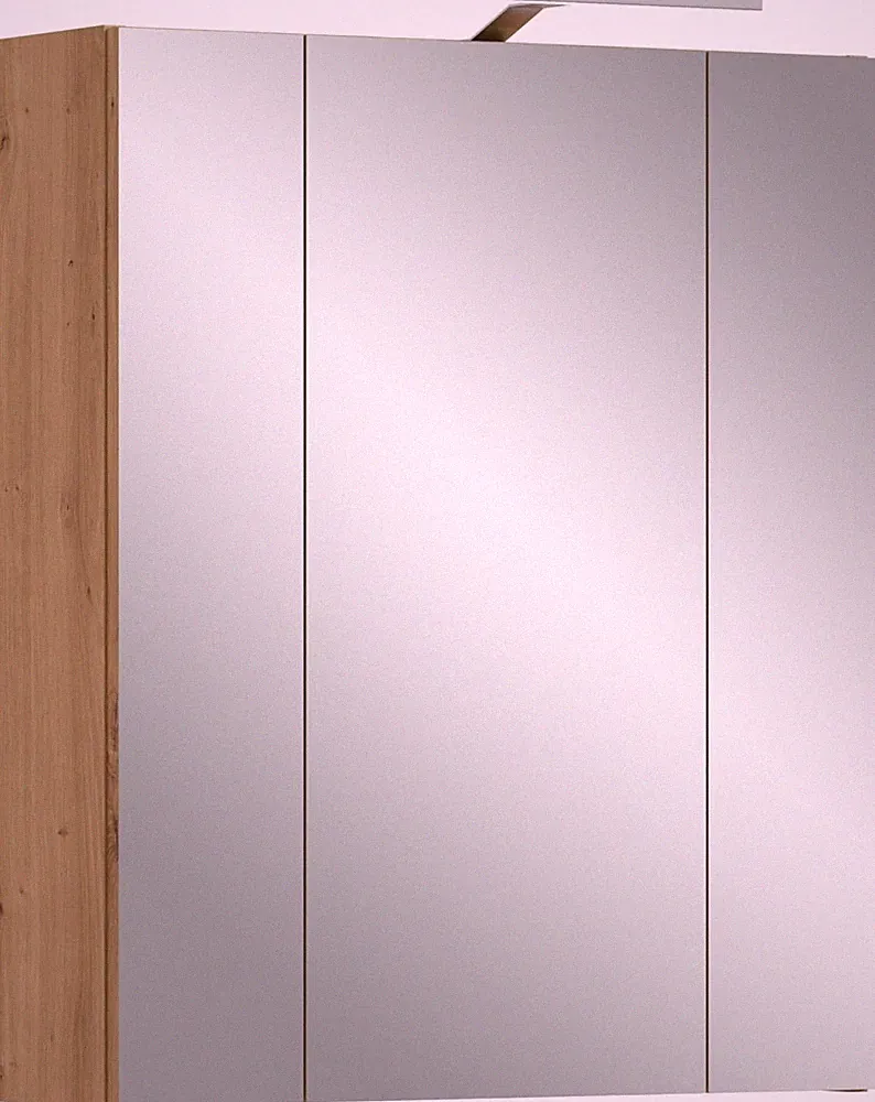 xonox Badezimmer Ice Badschrank Spiegelschrank Hängeschrank Eiche 60x70x18