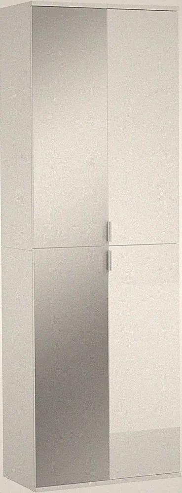 xonox Garderobenschrank Spiegelschrank weiß - Garderobe Projekt X - 60x193x34