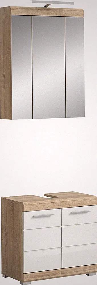 xonox.home 5 tlg. Badmöbel-Set Badkombination Badschränke Lambada 60x191x34cm