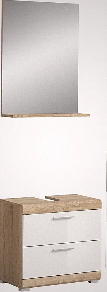 xonox.home 5 tlg. Badmöbel-Set Badkombination Badschränke Lambada 60x191x37cm