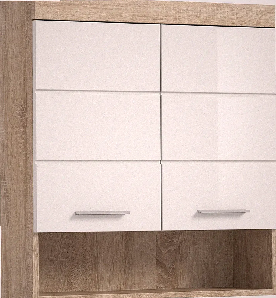 xonox.home Hängeschrank Badschrank Wandschrank Lambada Sonoma Eiche hell 74x79cm