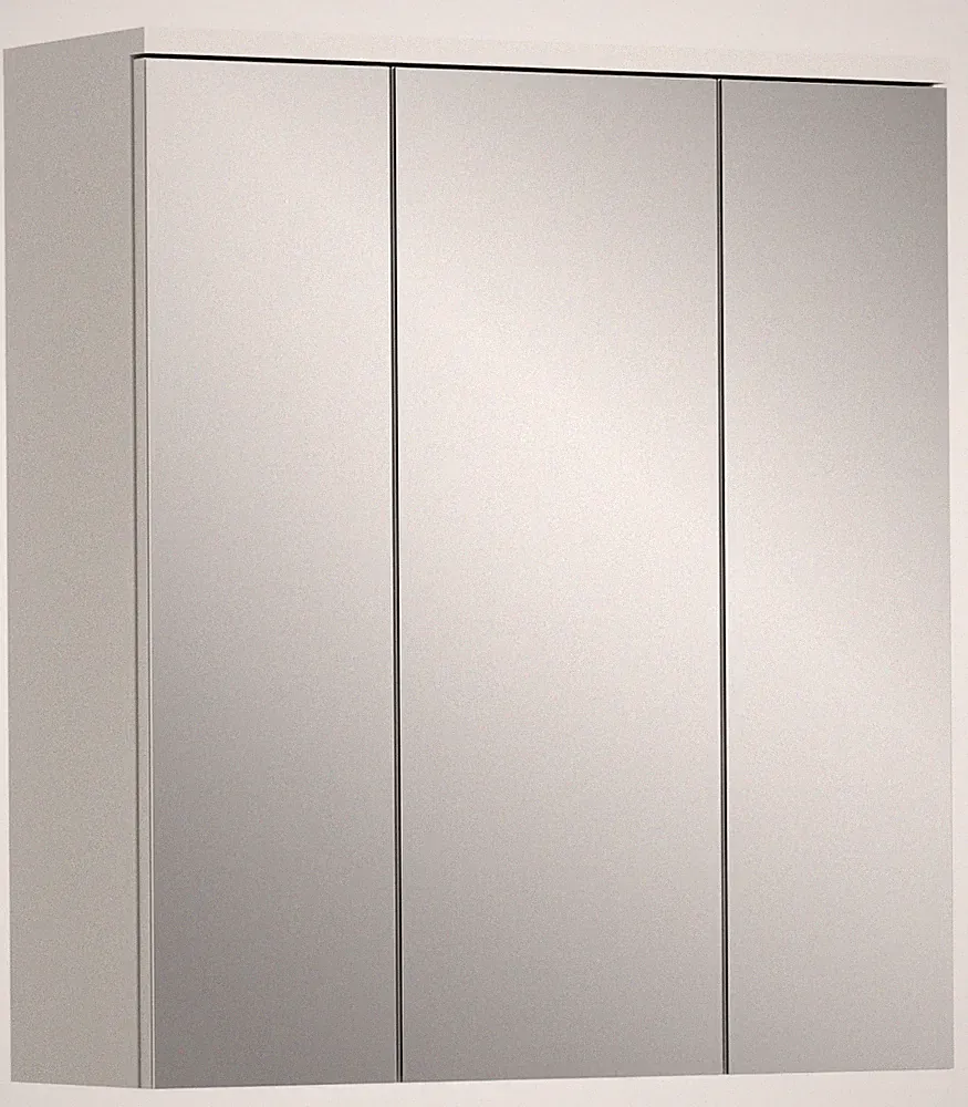 xonox.home Spiegelschrank Badspiegelschrank Badschrank Solero weiß 63x73x21cm