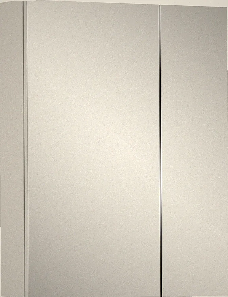 xonox Spiegelschrank 2-türig Badschrank Schrank weiß - Bad Vira - 60x77x18 cm