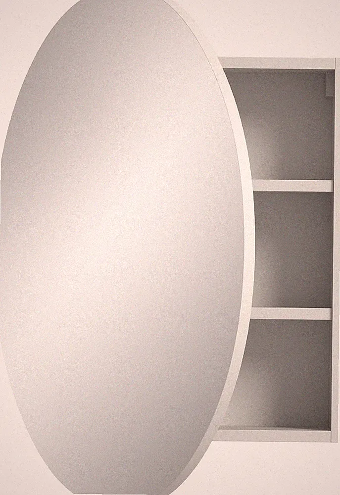 xonox Spiegelschrank Badspiegel Badschrank Spiegel - Bad Riff - 70x70x18 cm
