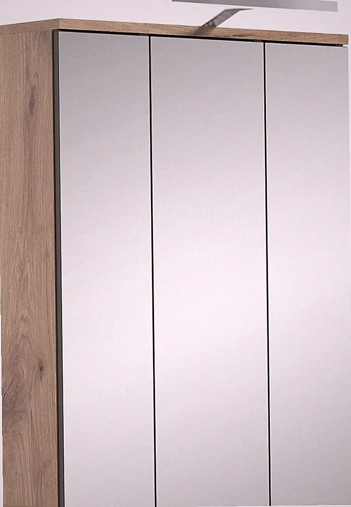 xonox Spiegelschrank inkl. Beleuchtung Badschrank - Badezimmer Mason 60x77x18